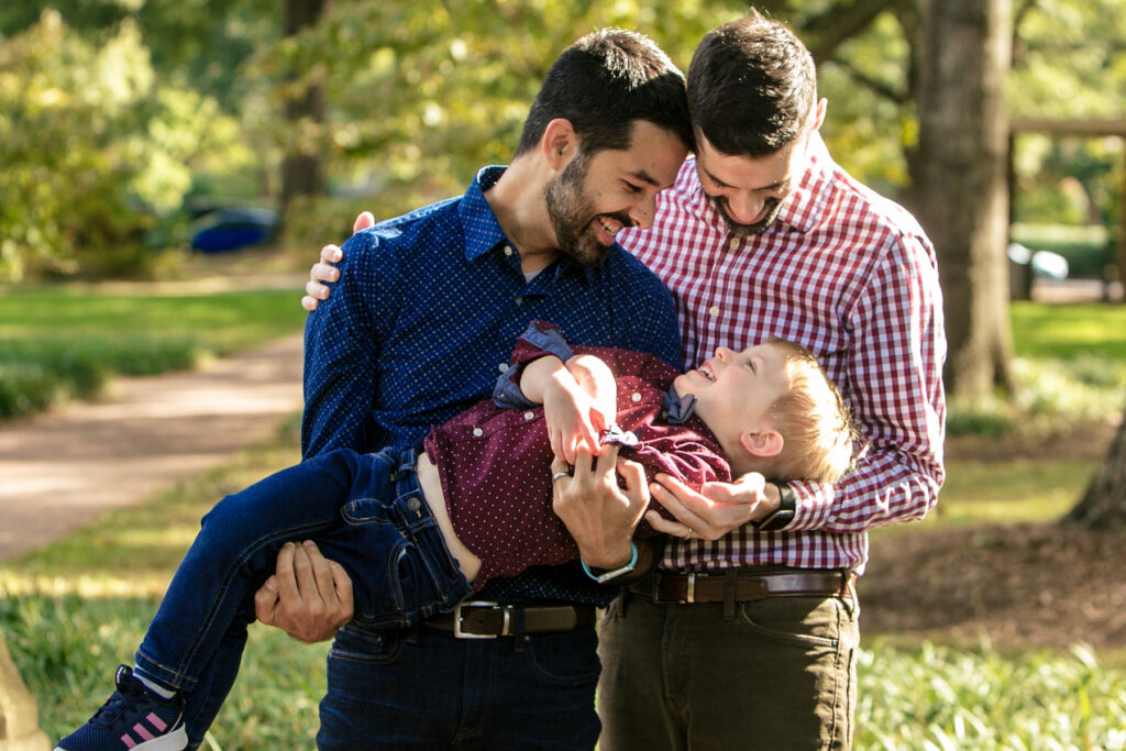 Gay family portrait by Asheville Photographer Dawn E Roscoe